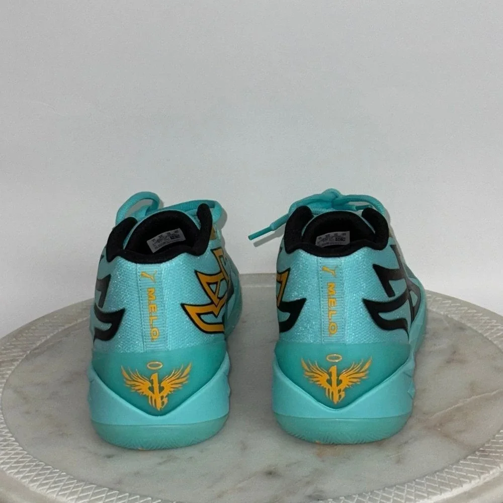 Puma La Melo Ball MB.02 Basketball Shoes Teal Sneakers New Men's Size 12